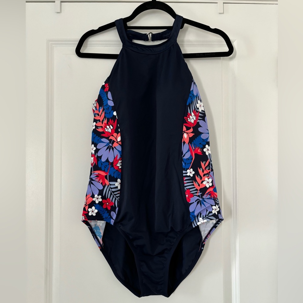 Denim&Co One Piece Bathing Suit